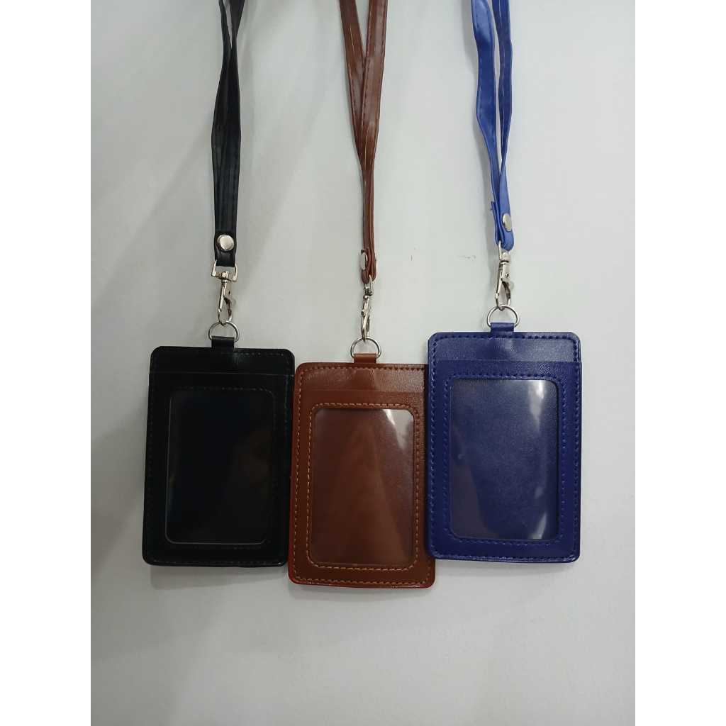 

COMBO - NAME TAG / TEMPAT KARTU NAMA / ID CARD + TALI KULIT IDT-2082