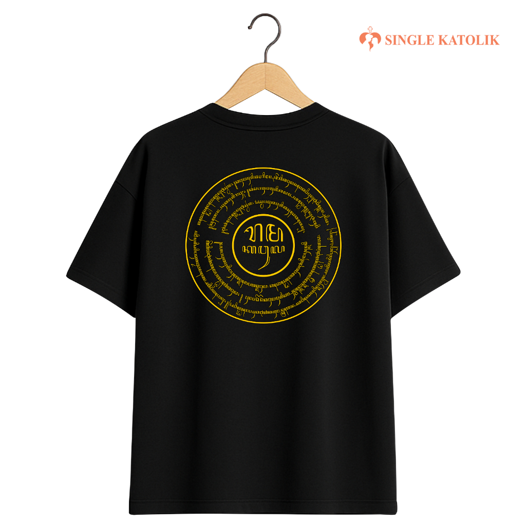 DOA BAPA KAMI AKSARA JAWA - RAMA KAWULO - [OVERSIZED] - Kaos Rohani  - Katun premium 100% - Cotton A