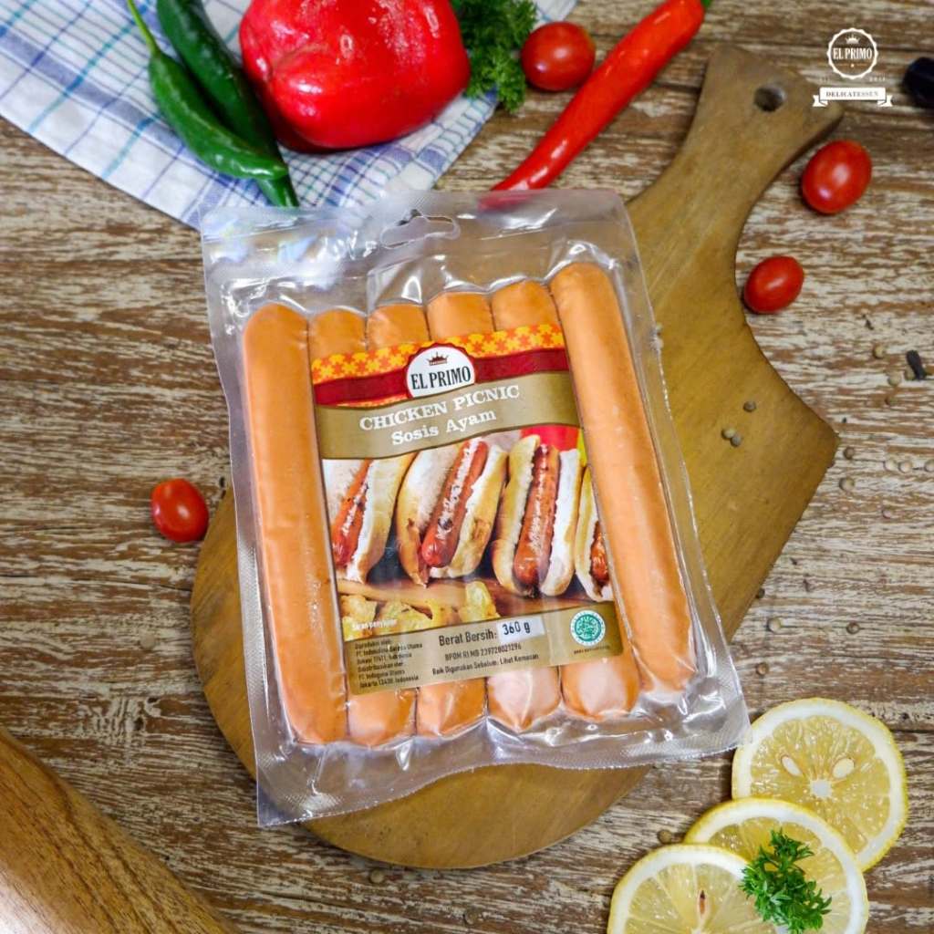 

EL PRIMO SOSIS AYAM - Chicken Picnic Sausage 360gr - Kheiza Frozen