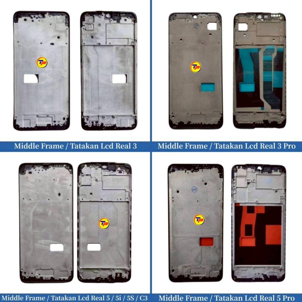 Middle Frame - Tatakan Lcd Realme 3 - Realme 3 Pro - Realme 5 - Realme 5i - Realme 5S - Realme C3 - 