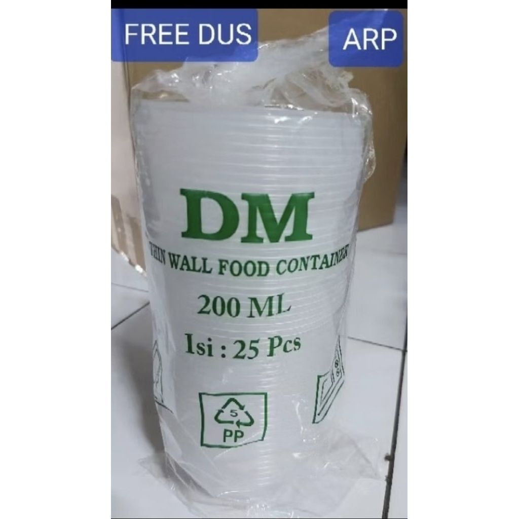 thinwall 200ml BULAT /thinwall 200ml murah BULAT