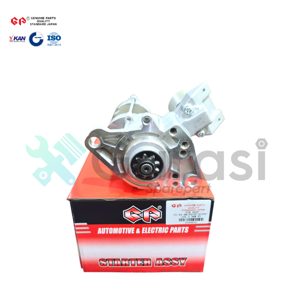 Dinamo Starter Ps100 Colt Diesel Umplung 4D30 24V Gigi 9 Gp Stater Assy Komplit Ori