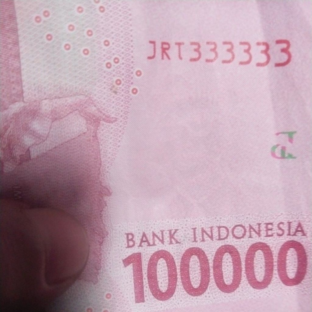 UANG UNIK 100000 JRT333333