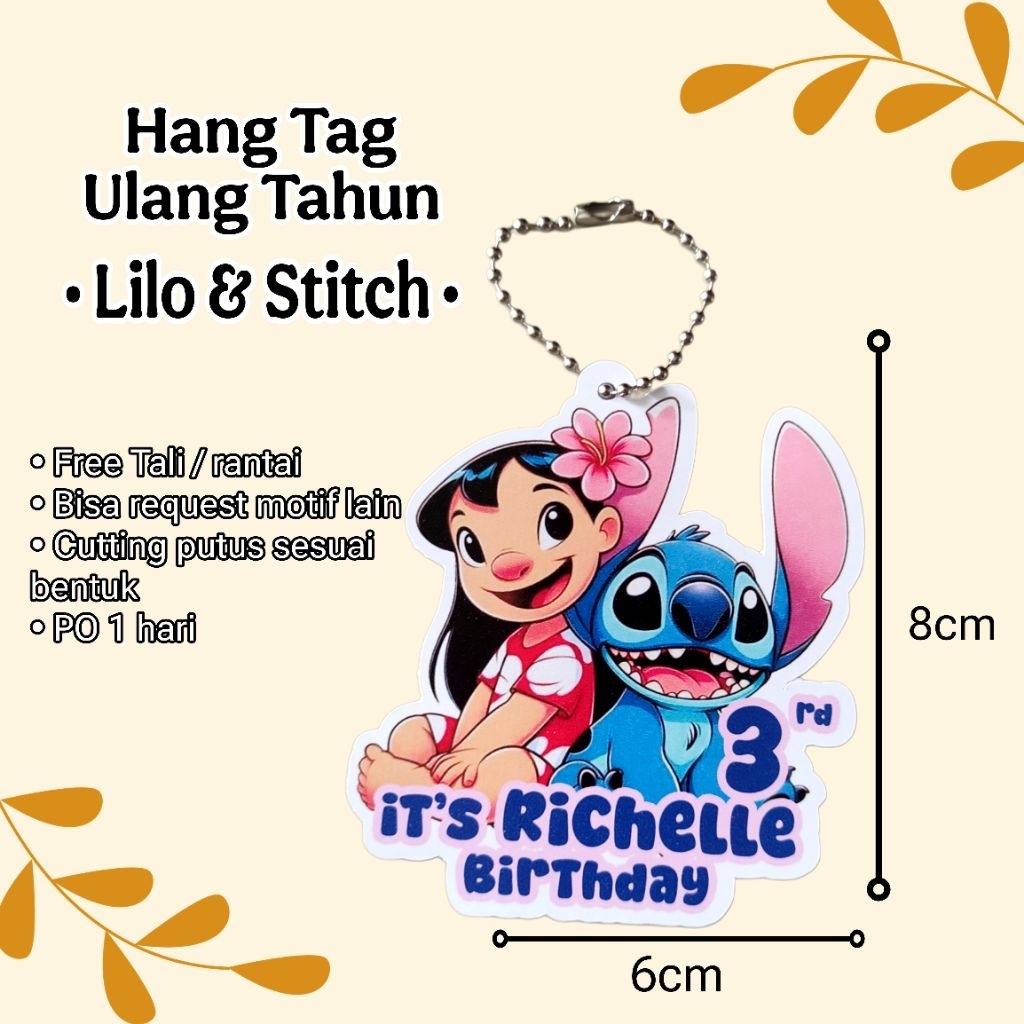 HANG TAG ULANG TAHUN ANAK / BIRTHDAY HANG TAG /  HANG TAG CUSTOM / HANG TAG HAPPY BIRTHDAY (15 PCS) 