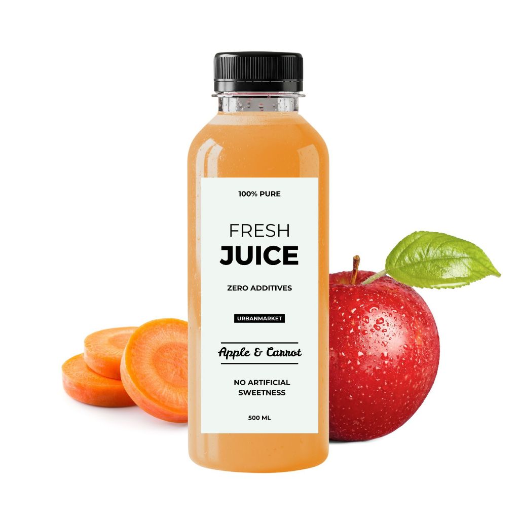 

Jus Apel Wortel Segar Cold Pressed 500 ml – 100% Buah Asli, Murni Tanpa Gula Tambahan