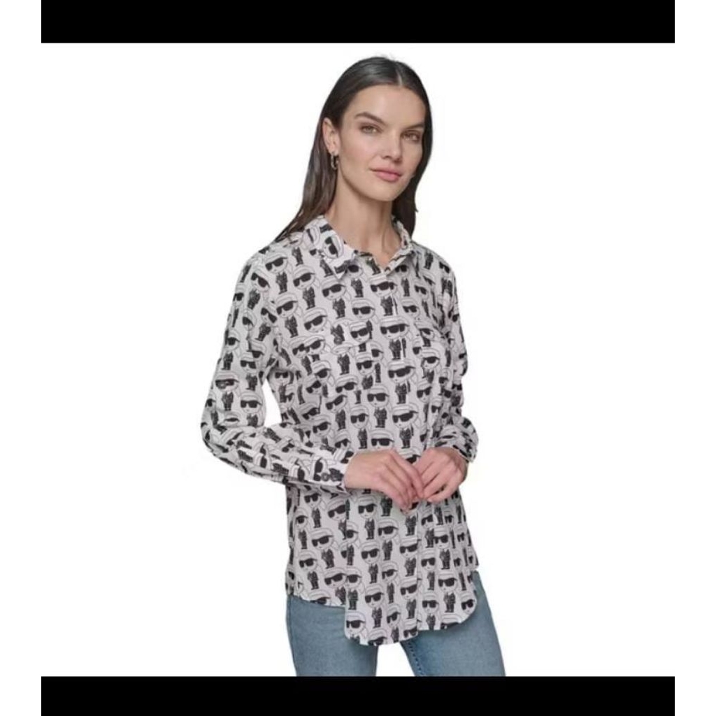 Karl Lagerfeld whimsical blouse