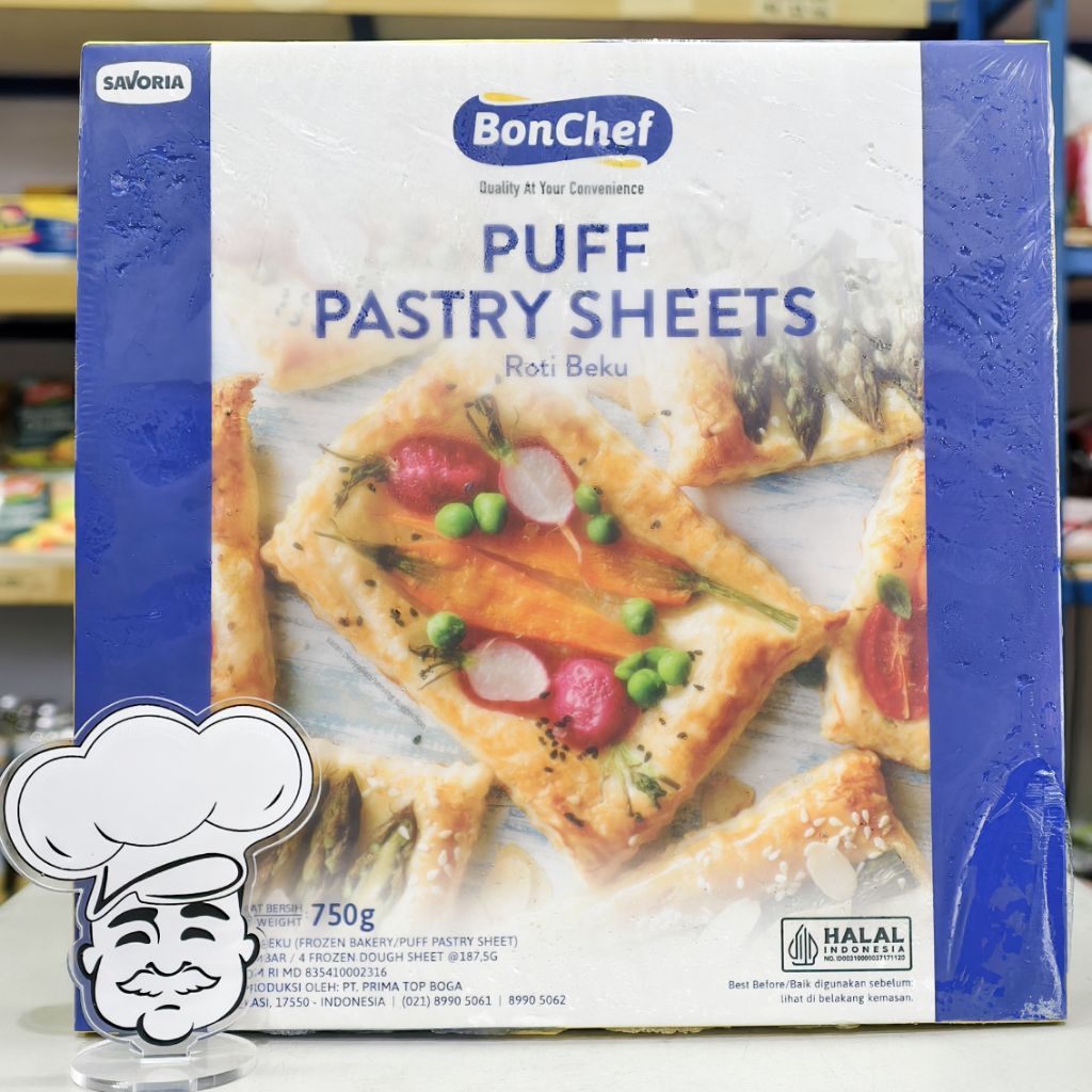 

Bonchef Individual Puff Pastry Sheet 23Cm / Kulit Pastry Bonchef 23Cm / Bonchef Pastry 23Cm / Bonchef Puff Pastry 23Cm
