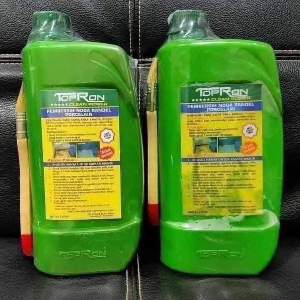 TOPRON | PEMBERSIH KAMAR MANDI | KERAMIK LANTAI MEMBANDEL | TOILET CLEANER | TOPRON BONUS KUAS | TOP