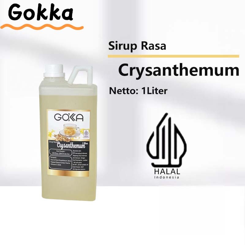 

Gokka Crysanthemum Sirup Minuman 1L - Crysanthemum Flavor Syrup / Sirup Crysanthemum