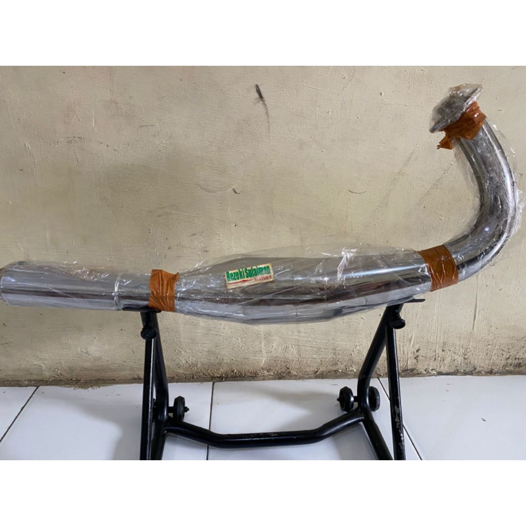 Knalpot Kolong Rx-king full crome lambung38