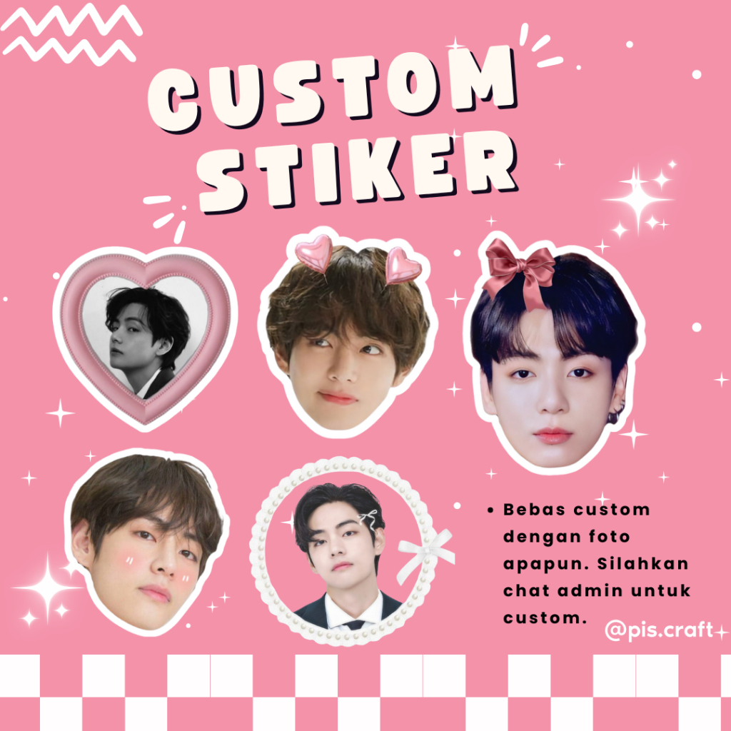 

STIKER CUSTOM WAJAH – BISA PAKAI FOTO SENDIRI