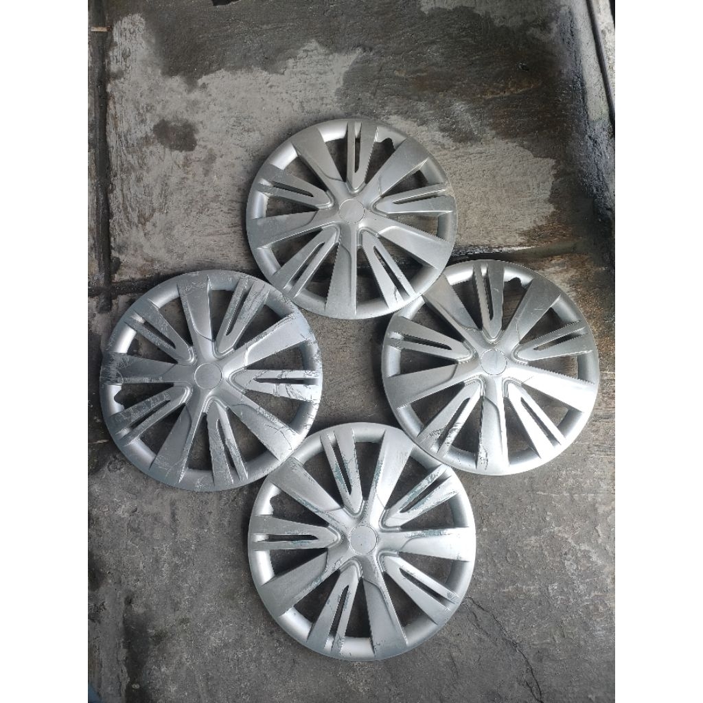 Tutup Velg Wildop Wheldop Daihatsu Sigra Ring 14 ( KONDISI BAHAN TANPA KAWAT ) Original Copotan Harg