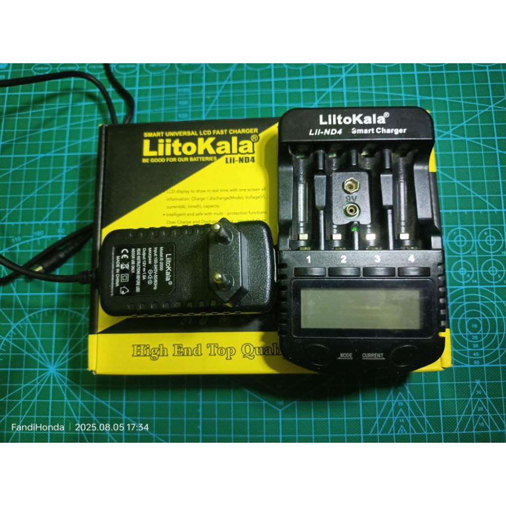 liitokala nd4 second. charger baterai AA Tamiya fast charging