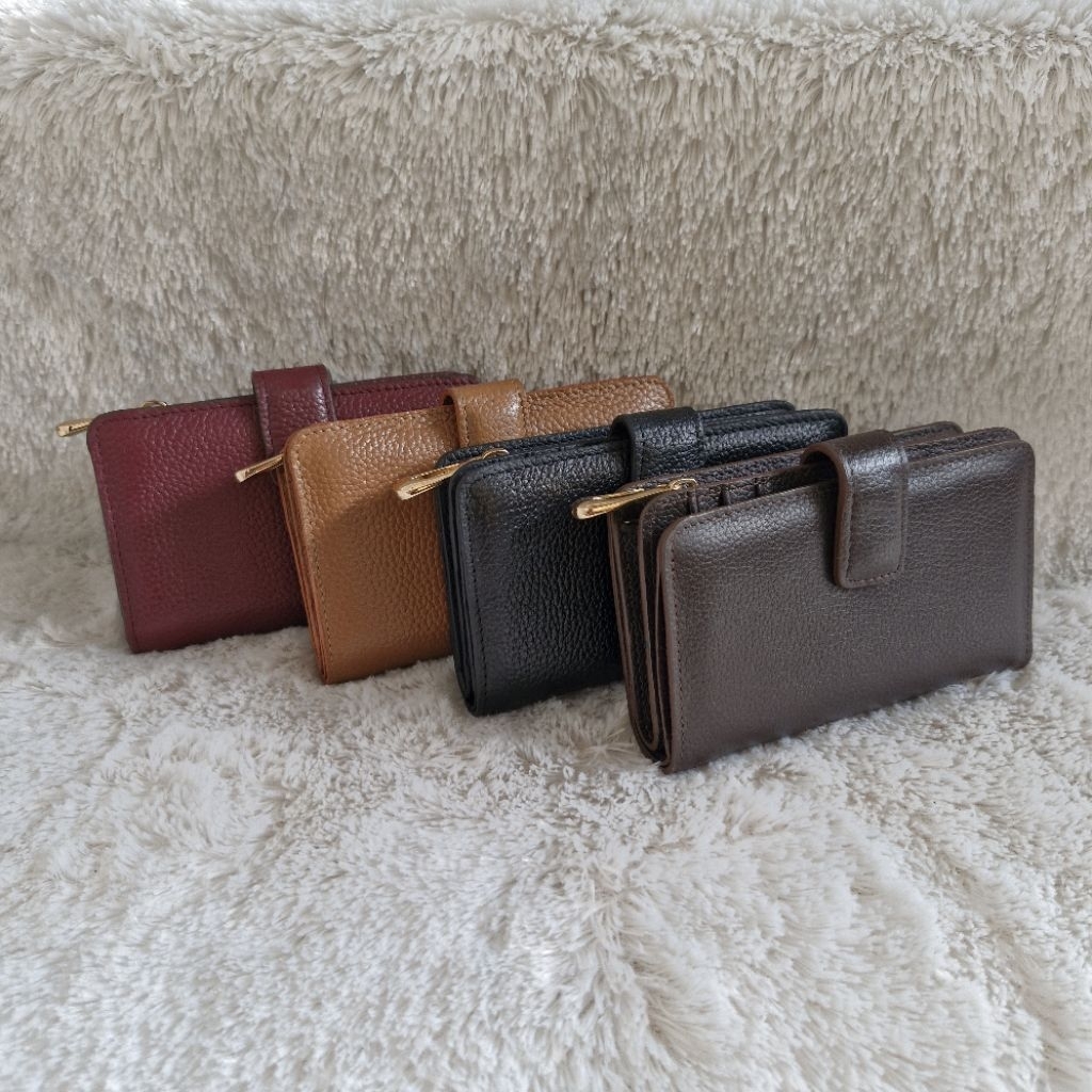 Dompet Lipat Kulit Asli - Cantika Wallet - Leather - Dompet Wanita Mini