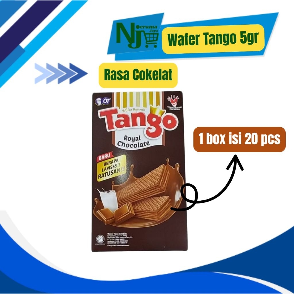 

Wafer Tango 5gr isi 20 pcs