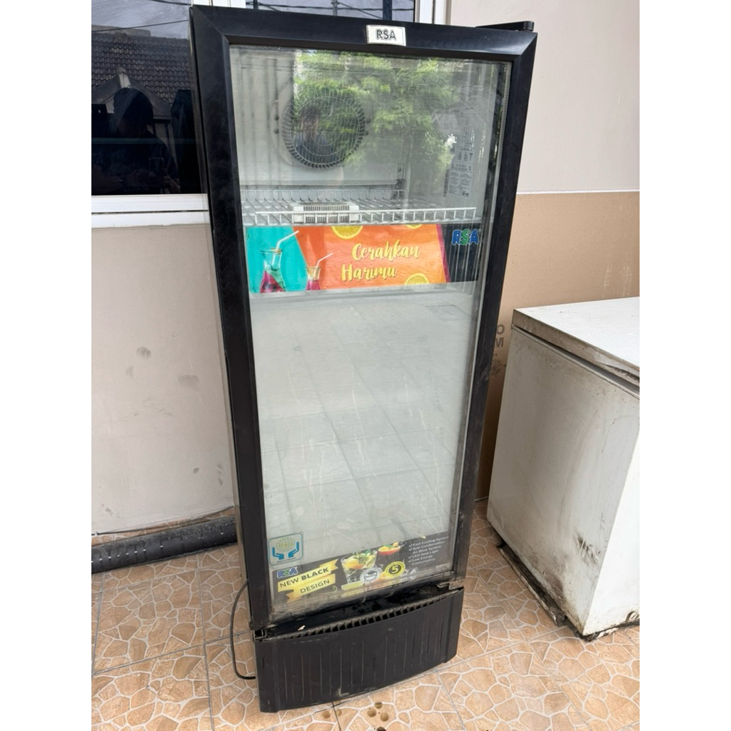Kulkas RSA Showcase 5 Tingkat Second masih Garansi Kompresor