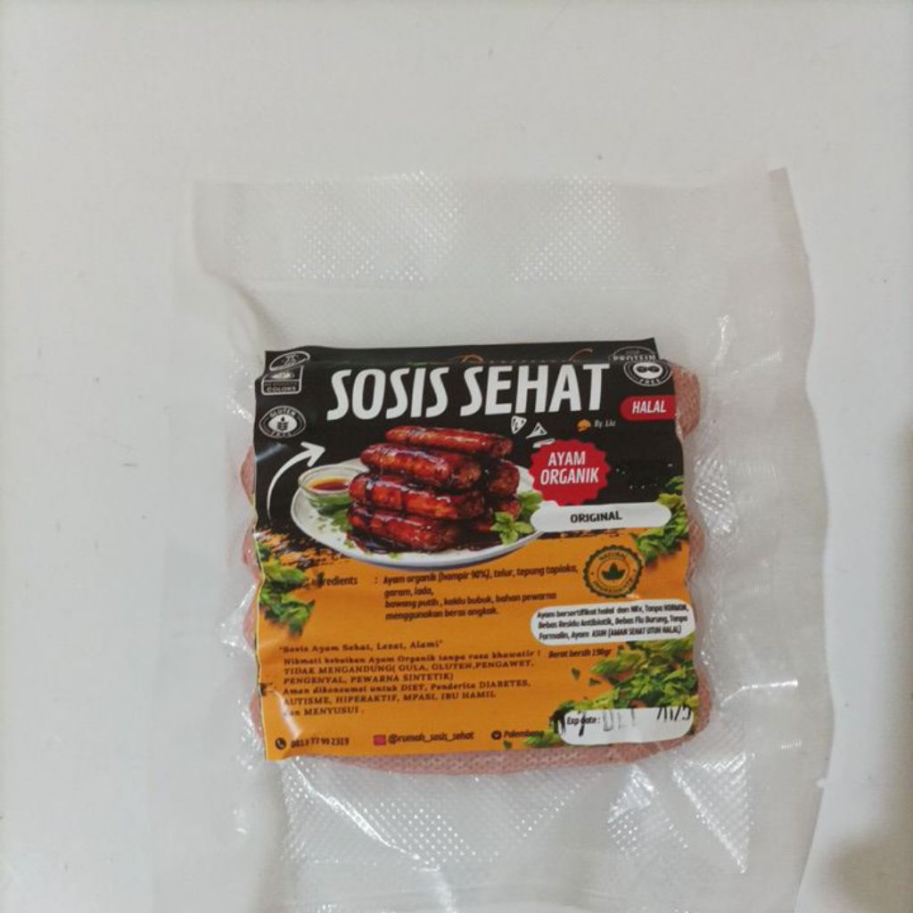

Sosis Sehat Ayam Organik MPASI (isi 5)