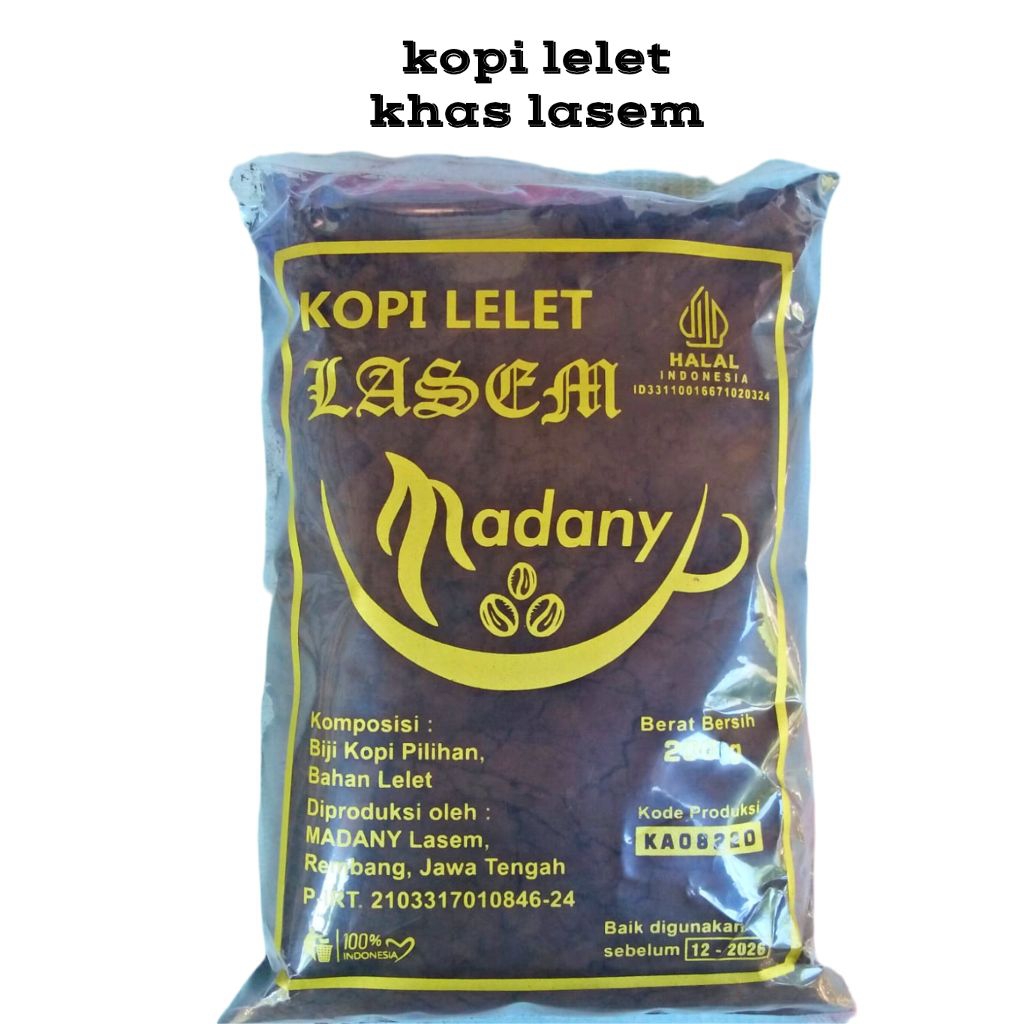 

Kopi Lelet Khas Lasem Kopi Madany 200 gram