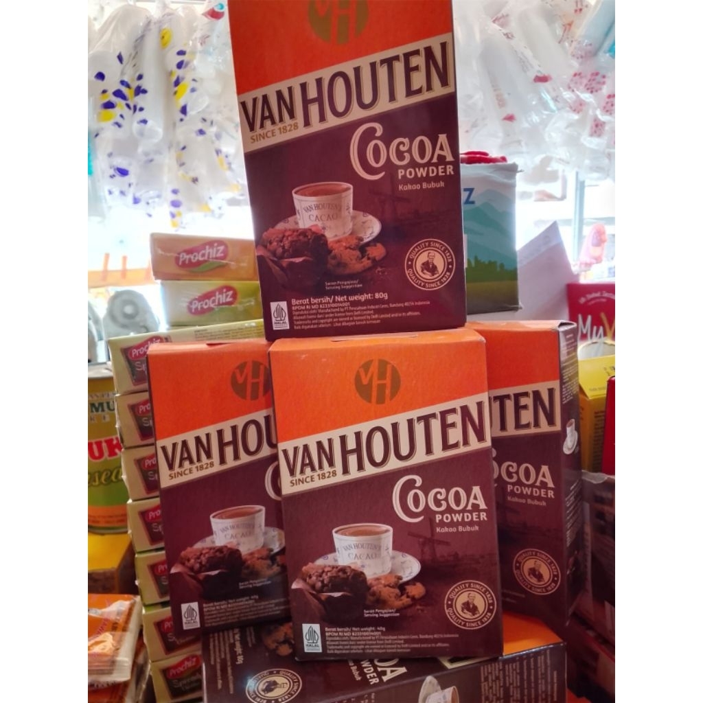 

BUBUK COKELAT VAN HOUTEN COCOA 80 gr dan 40 gr