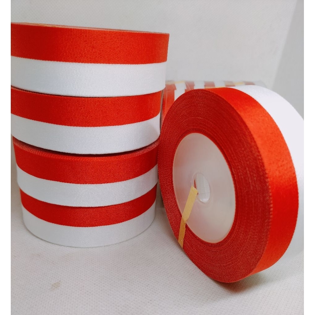 

Pita Satin Bendera Merah putih / Pernah Pernikahan Kemerdekaan 17 Agustusan / Pita Kado