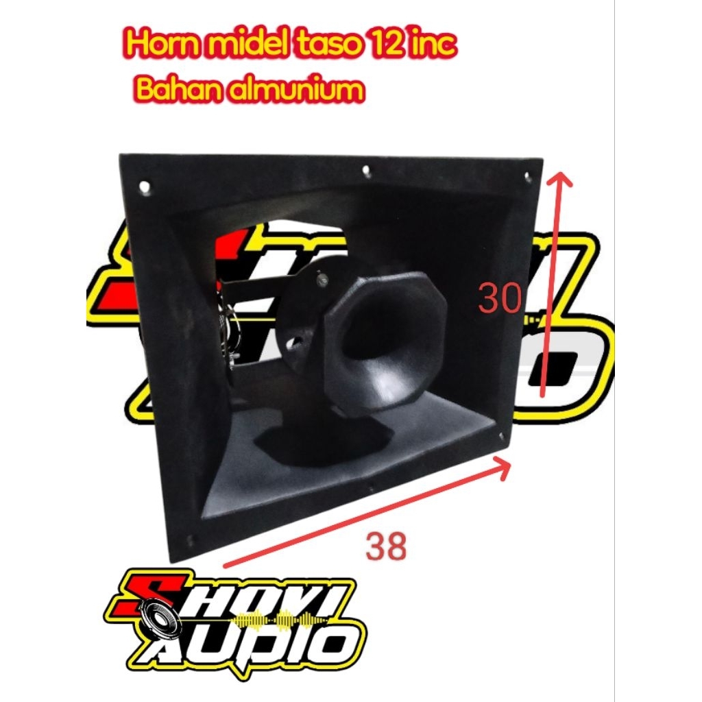 horn midel taso 30x38,horn tweeter,horn midel bahan almunium,horn midel ukuran 30x38,horn midel 12 i