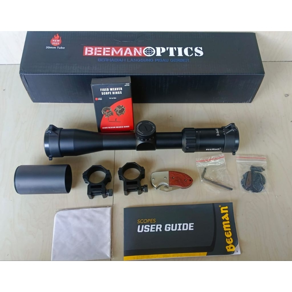 Telescope BEEMAN Optics 3-9x40 Mildot TUBE 30 WA New