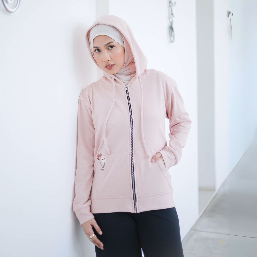 GIYOMI ID - Jade Jacket / Jaket Wanita / Jaket Bahan Kaos / Baju Atasan Wanita