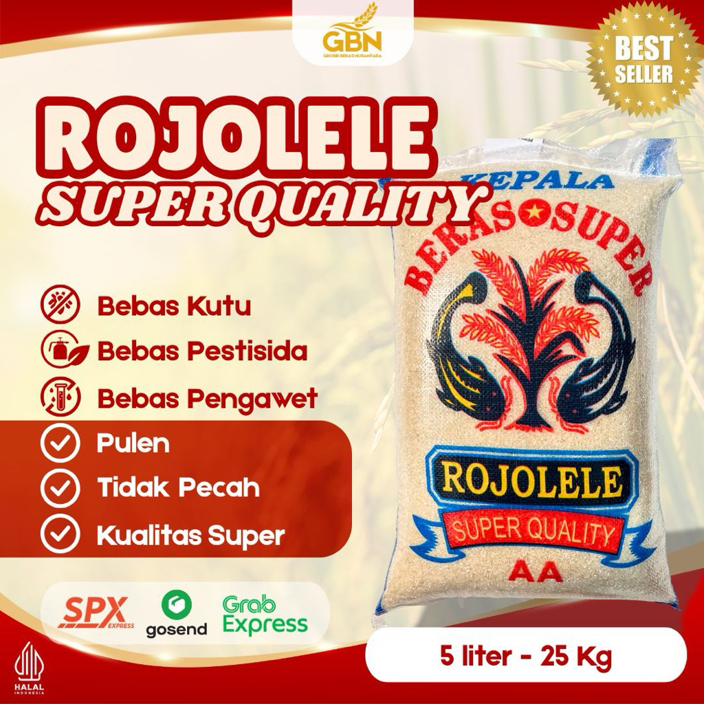 

BERAS ROJO PW LELE SUPER QUALITY ( PANDAN WANGI ) LEBIH MURAH