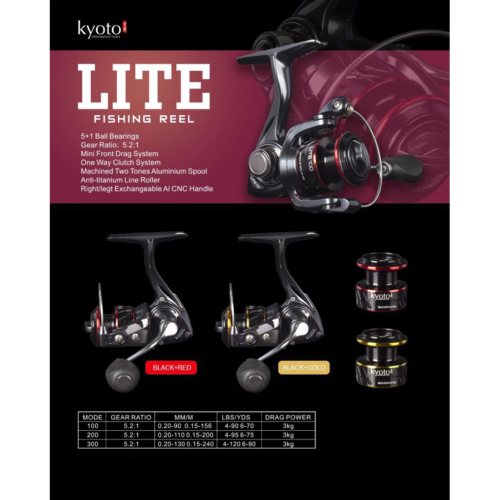 Reel Kyoto Lite 100,200,300