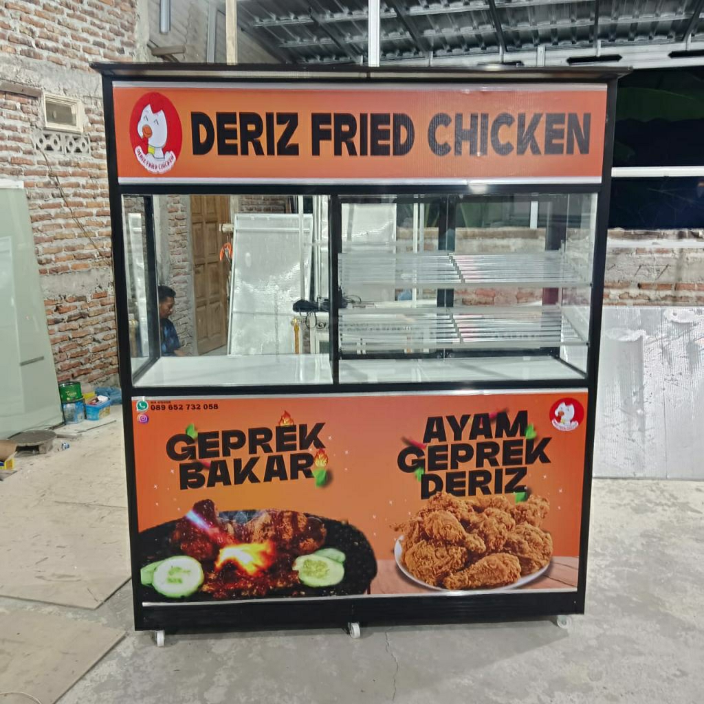 gerobak jualan/gerobak alumunium