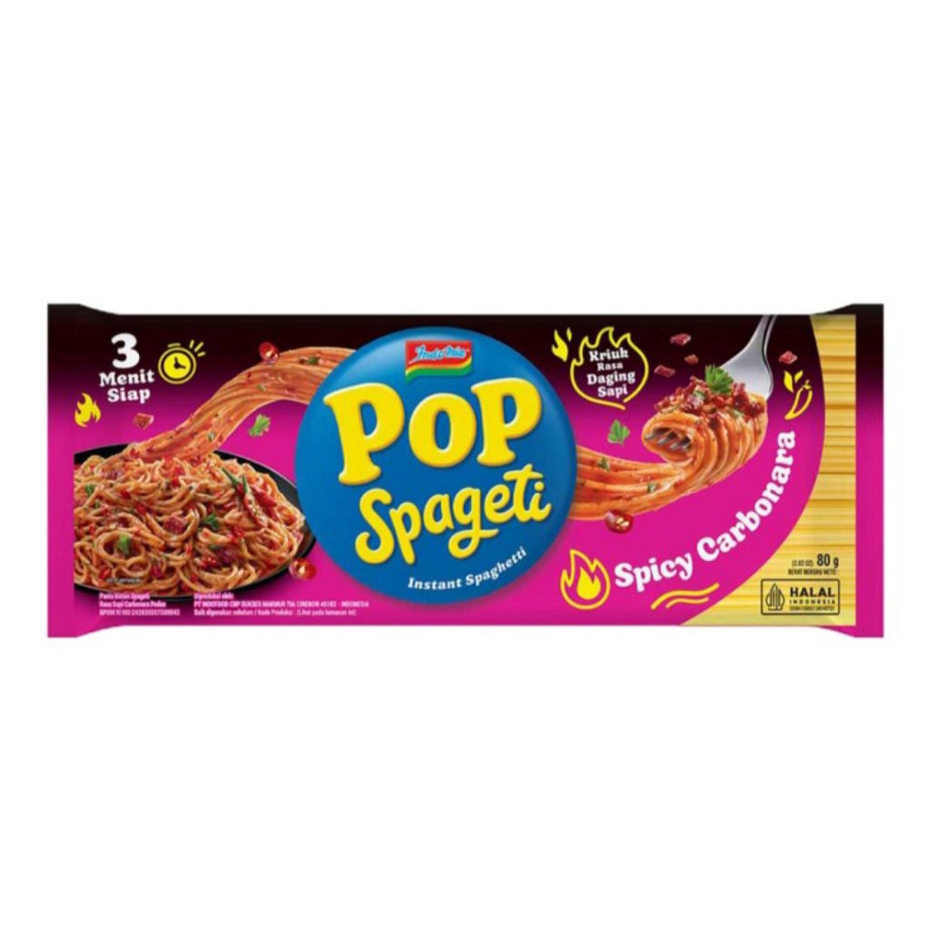 

Pop Spageti Instan Carbonara Pedas 84 g