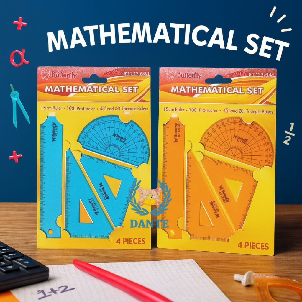 

Penggaris Matematika Butterfly BT 172-05 per Set
