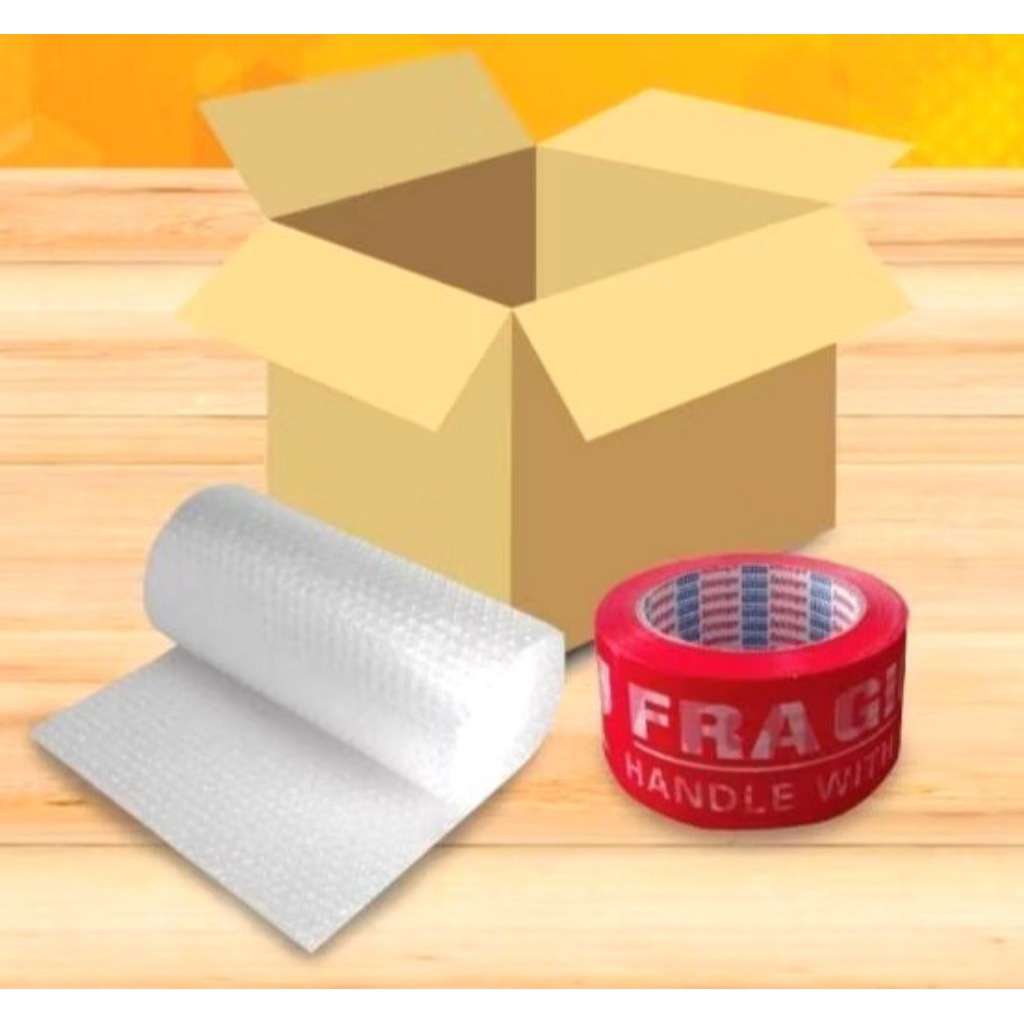 

EXTRA packing kardus dan bubble wrap