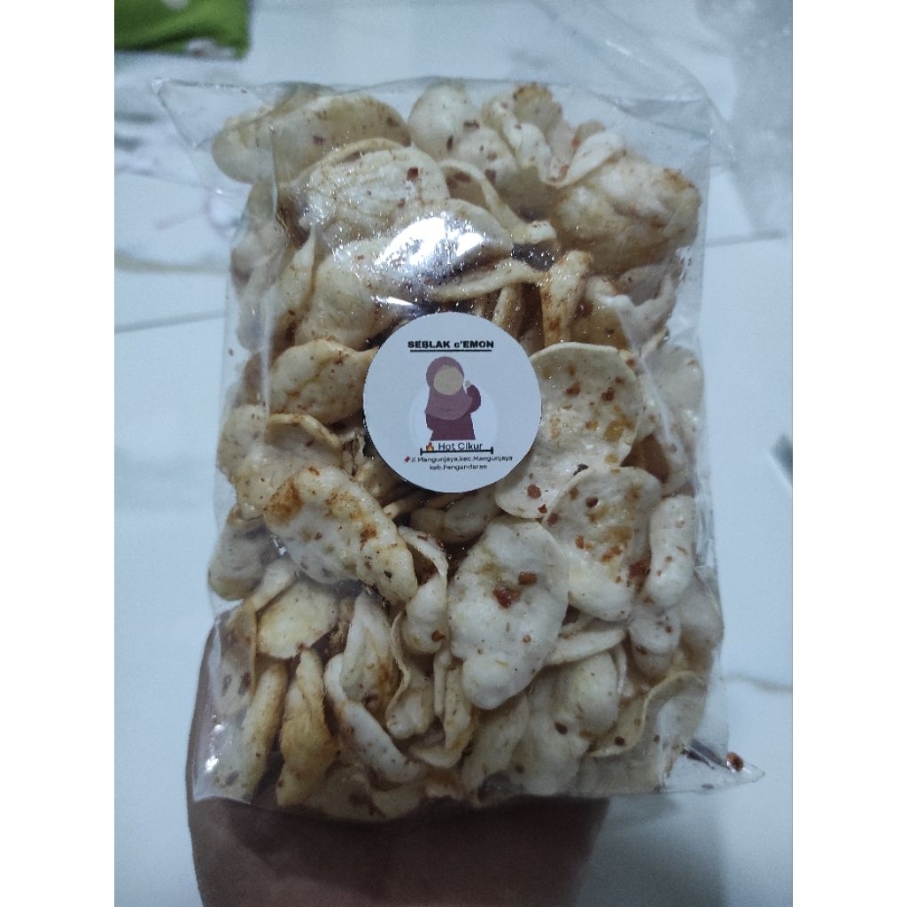 

seblak kering Rasa Hot Jeruk & Hot cikur. 100% Cabe asli