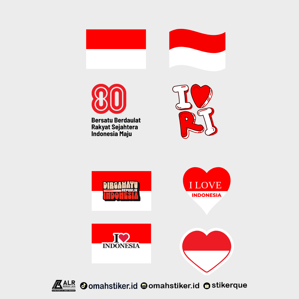 

[Paket] Stiker Pipi Besar Merah Putih HUT 80 RI Kemerdekaan Indonesia