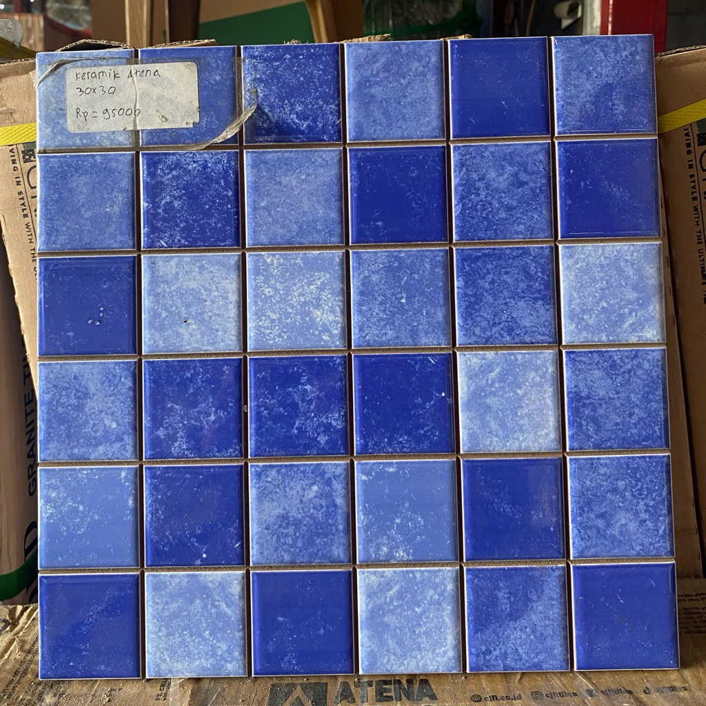 Keramik kolam renang 30x30 Asia tile