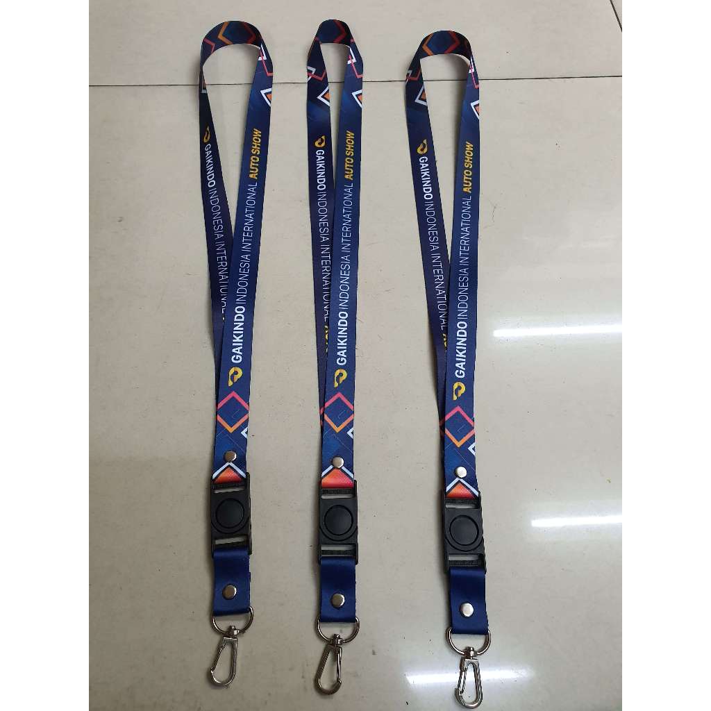 

Tali Id card Lanyard Tisu Printing Gantungan Lanyard Name Tag Tissue 2cm Tisue Cetak Printing 2 Sisi