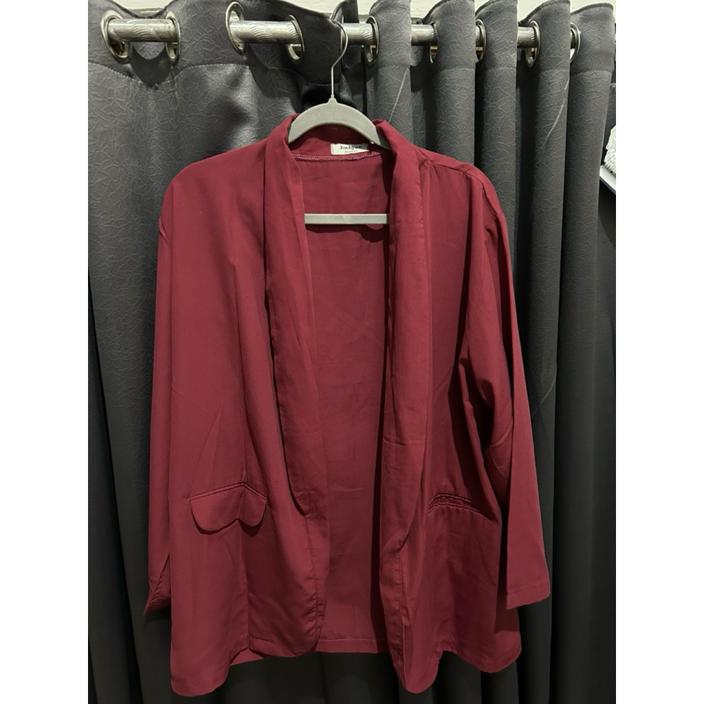 blazer bwbyaz warna asli pink fuschia