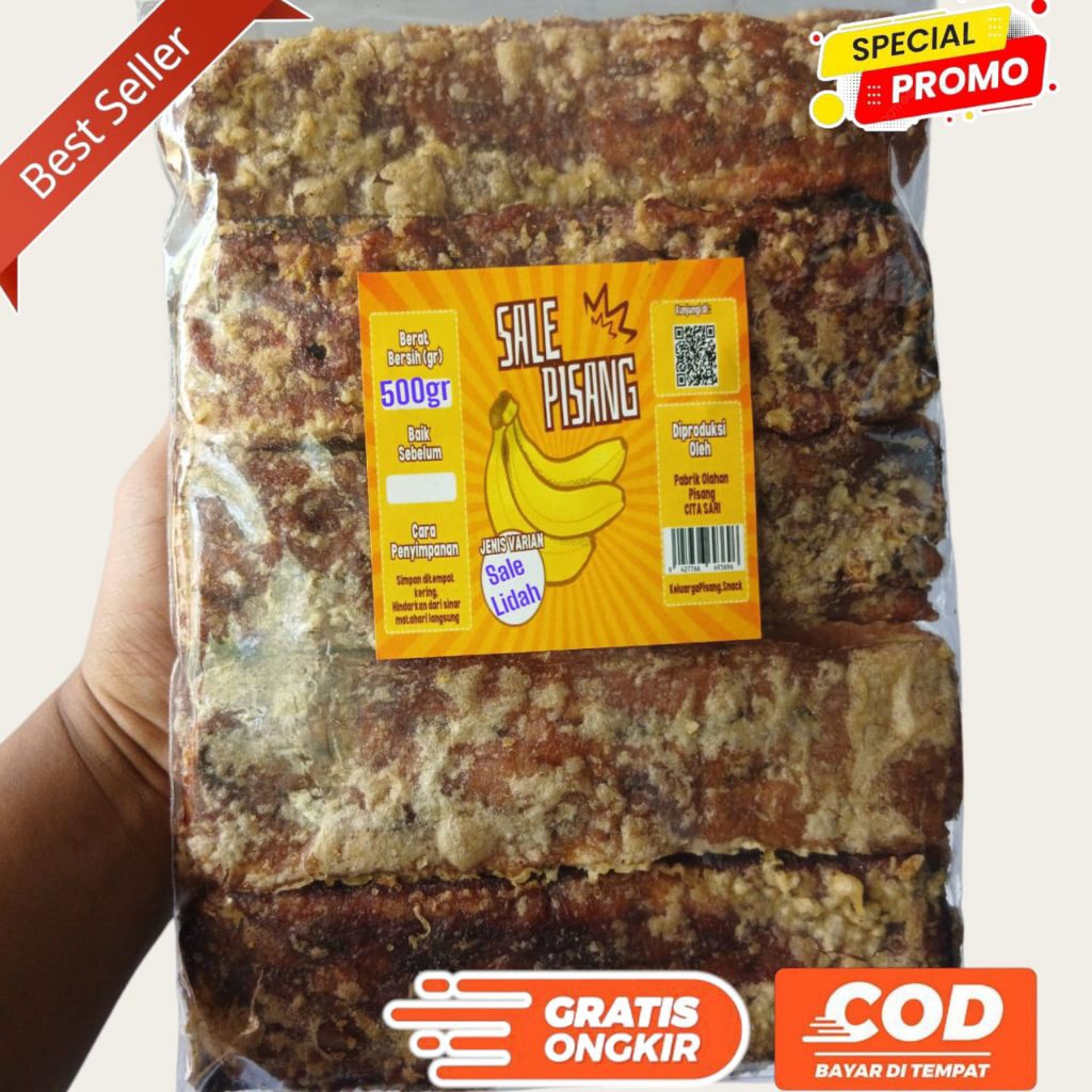 

PAKET HEMAT sale pisang lidah original kemasan 500gr + 500gr lebih murah