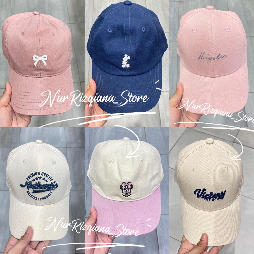 OHSOME X BASEBALL CAP EDISI DISNEY ALICE - MICKEY MINNIE MOUSE - BUCKET HAT / TOPI BISBOL WANITA & P