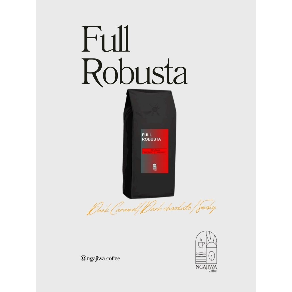 

Kopi Robusta Espresso Roast 1Kg - Ngajiwa Coffee
