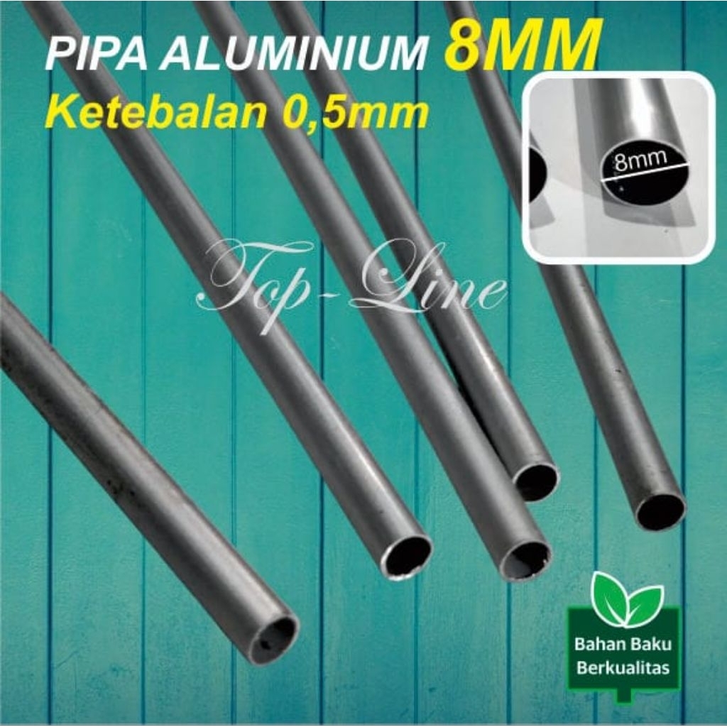 Pipa Aluminium 8mm Pipa Rak Piring Pipa Antena