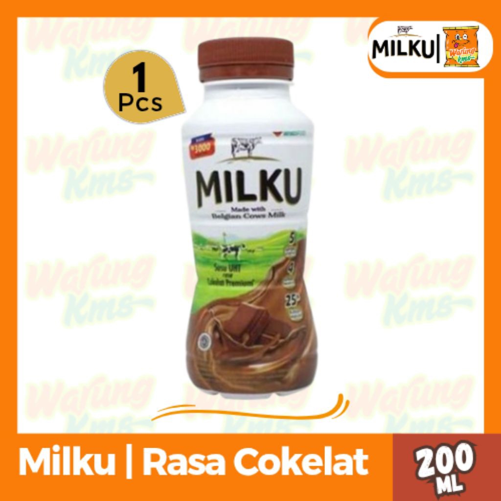 

MILKU Susu UHT Rasa Cokelat @200ml