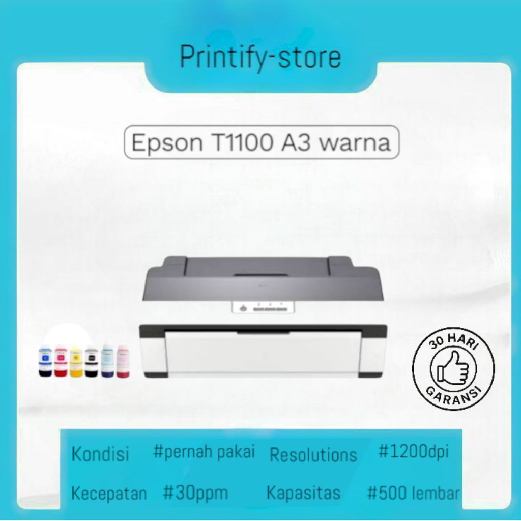 printer Epson T1100 A3 bergaransi