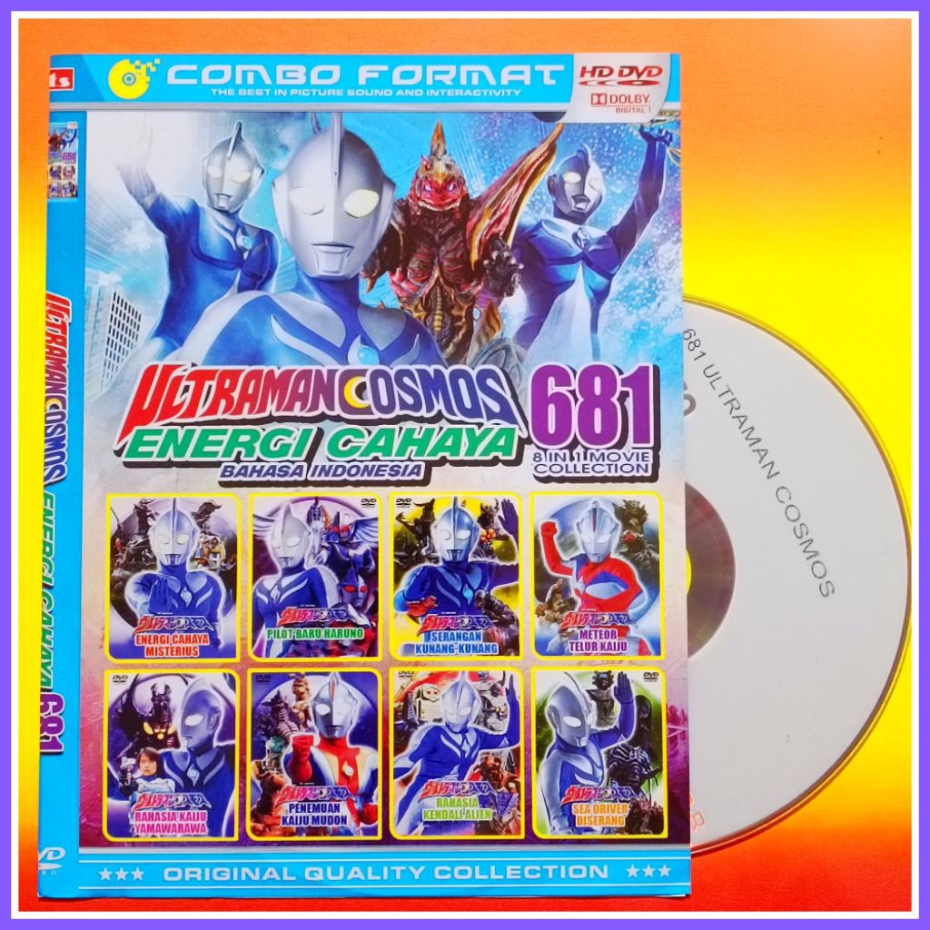 Kaset Film Kartun Anak Koleksi Ultraman Cosmos Vol.681 Edisi Terlaris Bahasa Indonesia