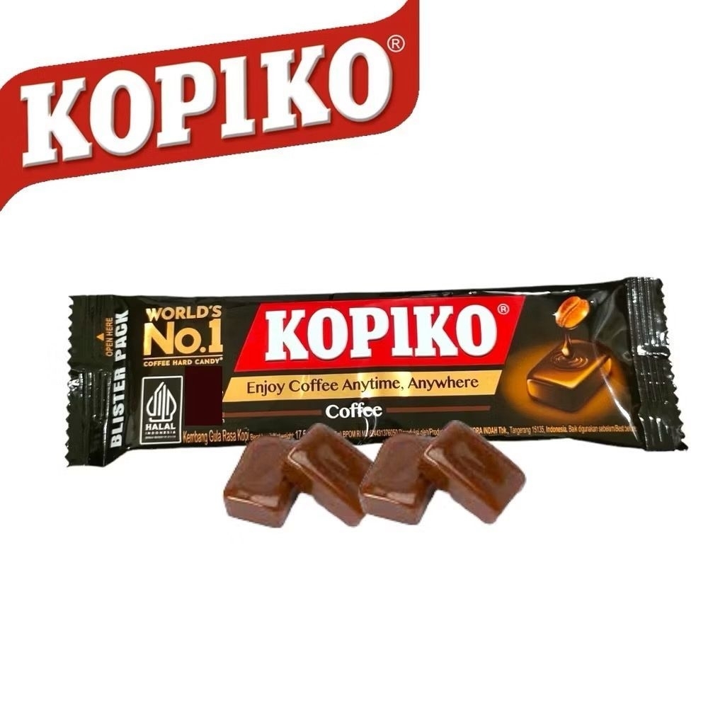 

KOPIKO BLISTER PACK COFFE ISI 5 butir isi lebih gede Permen rasa Kopi Nomer 1 di Dunia