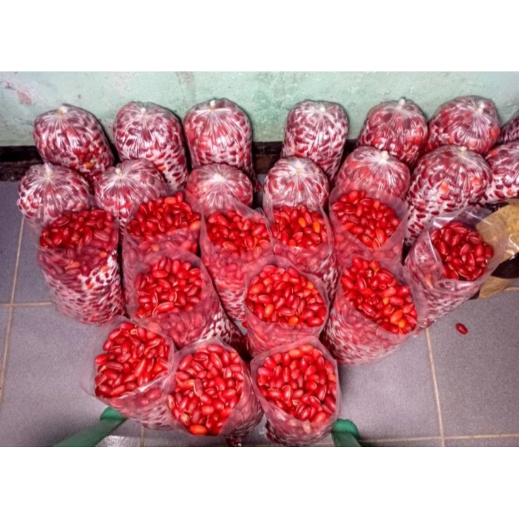 

1Kg kulit melinjo full merah siap masak