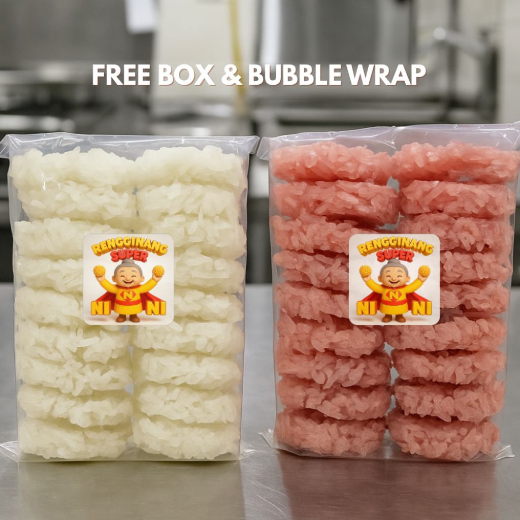 

Forcysn Rengginang Mentah Premium Ketan Asli 500Gr / Rengginang Super Nini