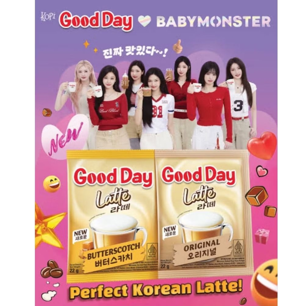 

New Good Day Latte Original, Butterscotch 220 gr/ Bag isi 10 Sachet