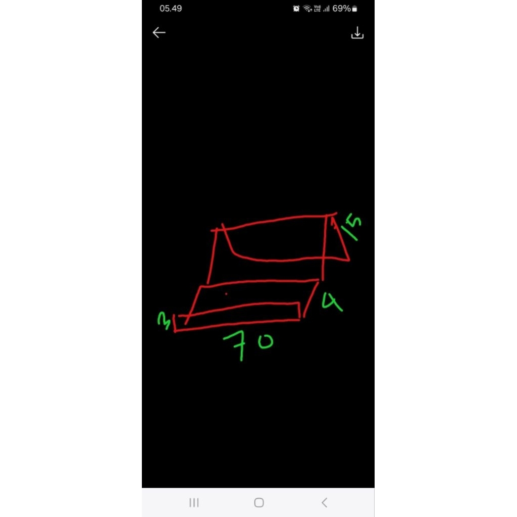 

stand akrilik 70 x 4 x 15 3mm bening